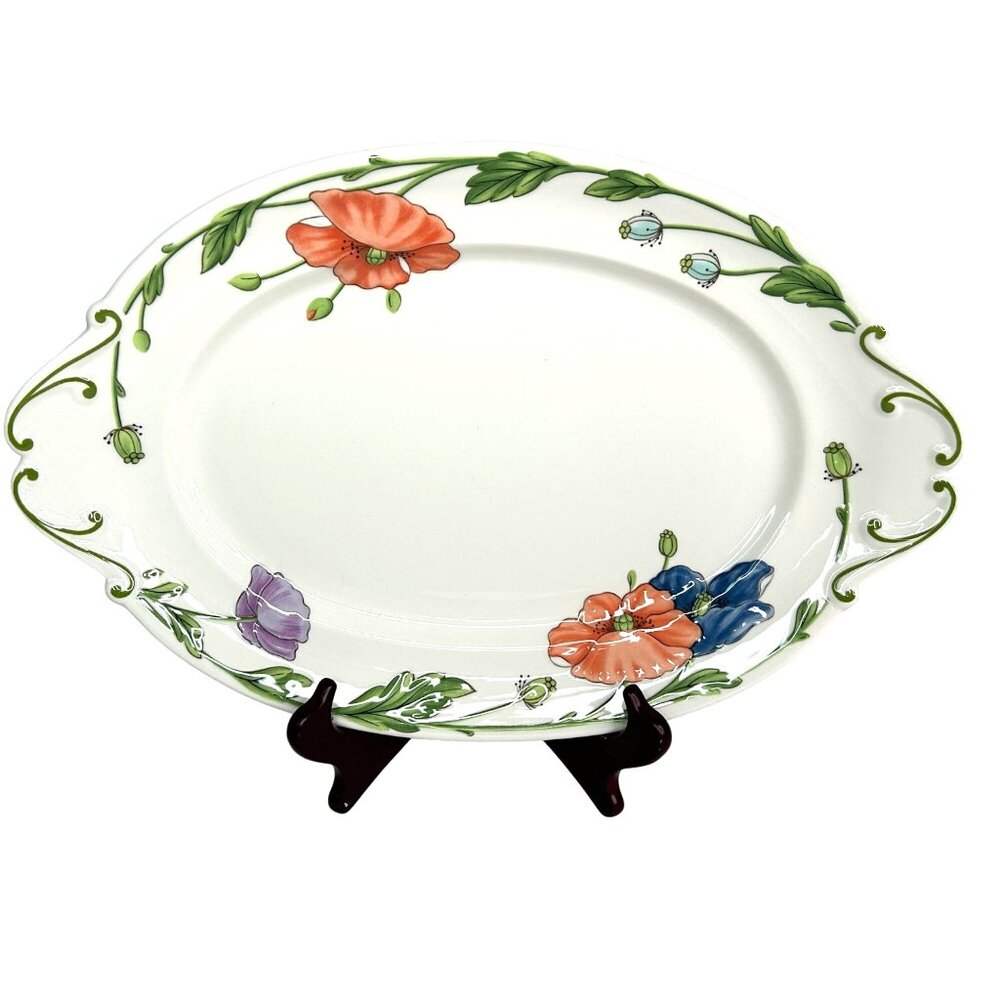 Villeroy & Boch Amapola Oval Serving Platter 17" Large Germany
